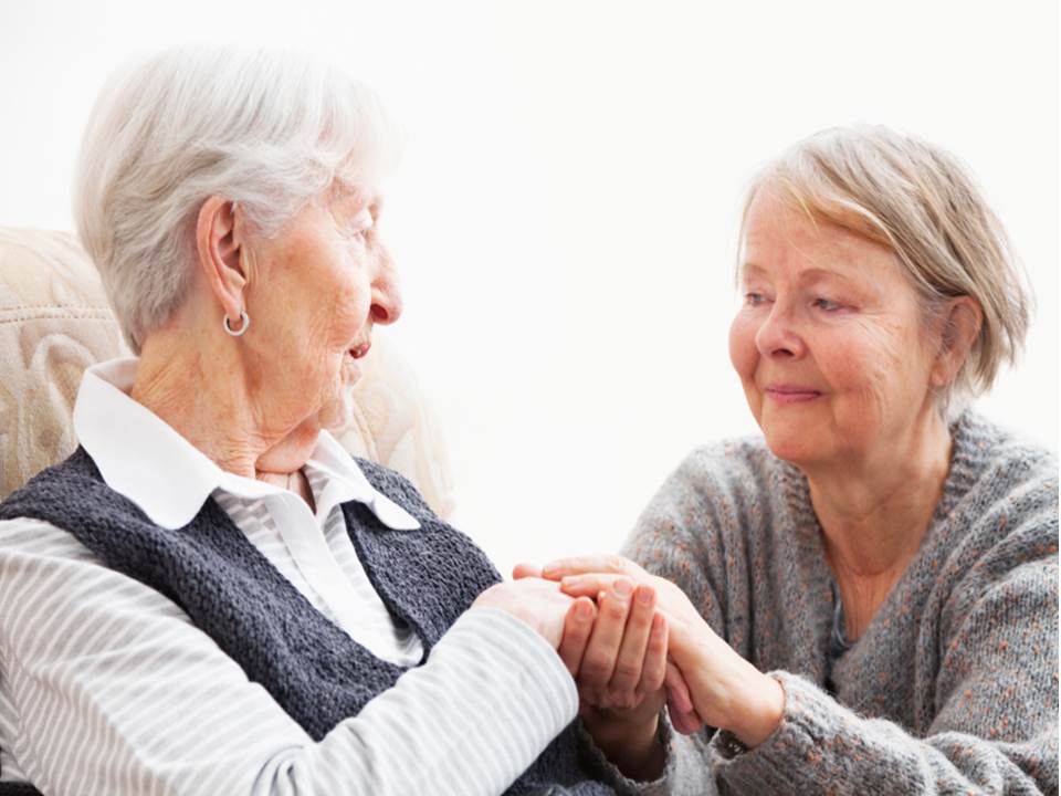 ‘We staan om mijn moeder heen’